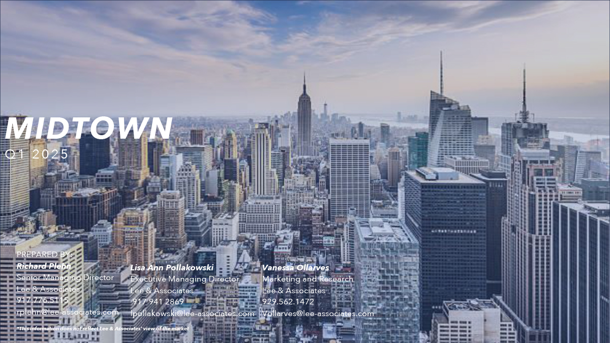 Midtown Manhattan Commercial Office Market Q1 2025